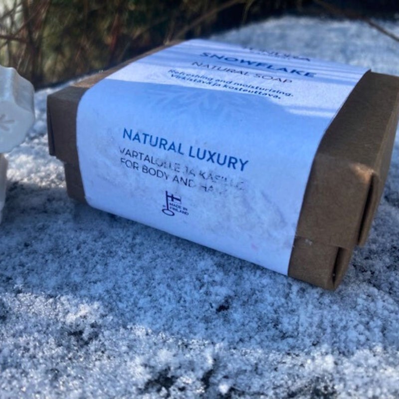 Palasaippuamme ovat Avainlippu-tuotteita / Our soaps are handcrafted in Finland.